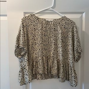 Swing crop tee